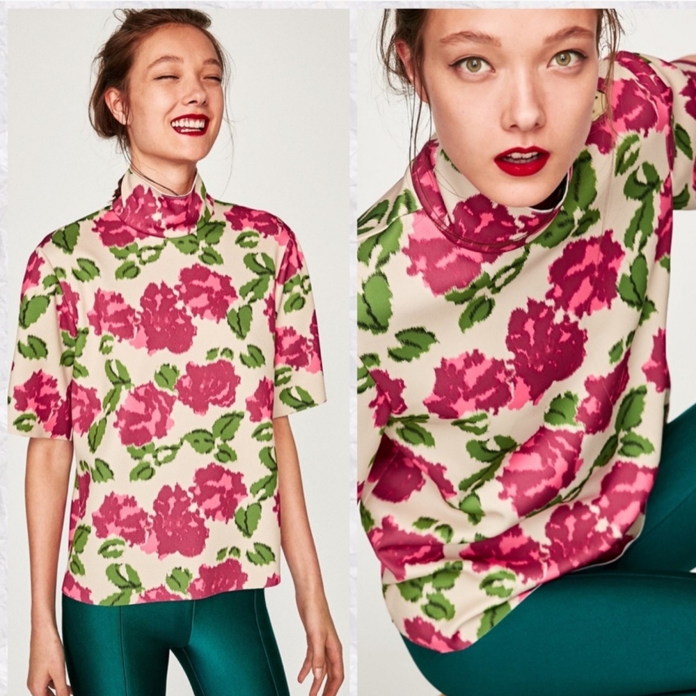 Zara Floral Top